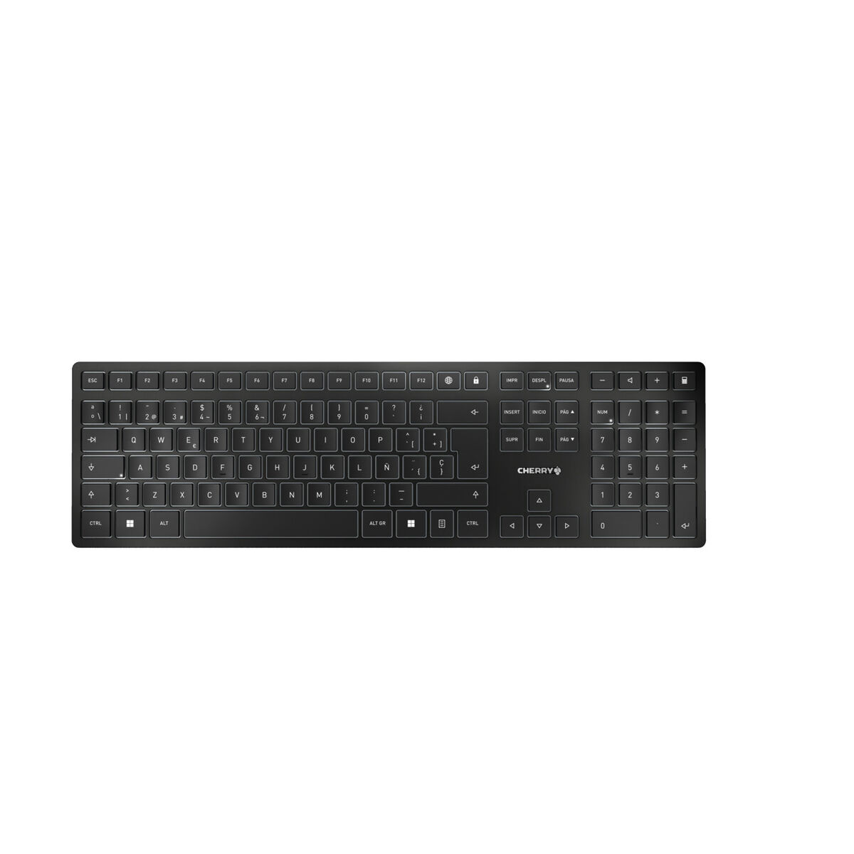 Bluetooth Tipkovnica Cherry KW 9100 SLIM Crna Qwerty Španjolska